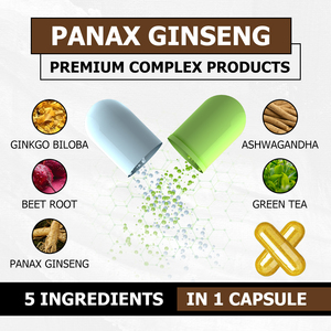 OEM ODM Private Label Panax Ginseng Capsules with Green Tea Support Cognitive Function Support Skin Health Capsules - Product Image 3