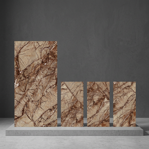 Panda Black 800x1600mm Glazed Porcelain Tiles Marble Look Polished Floor And <b>Wall</b> Tiles For Luxury Interiors - Product Image 2