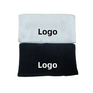 Custom 100% cotton high quality black gym towel embroidery logo hand towel