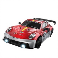 Coche de Carreras Eléctrico a Escala 1:16 con Control Remoto de 2.4G, Tracción en las Cuatro Ruedas, Luces de Derrape, Modelo de Juguete Deportivo