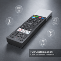 Control Remoto Inteligente de Voz JCXK RCT2039 ODM, Duradero, de Aluminio, para Cine en Casa, con IR Personalizado, Recargable y Programable