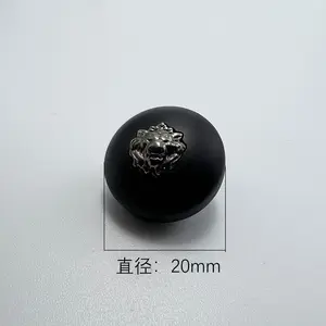 Wholesale Women's High-End Resin Oval Metal Decorative Buttons For Clothing And Accessories