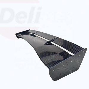 Evo spoiler แผ่นหลังคาร์บอนไฟเบอร์1400มม. สองชั้นอุปกรณ์เสริมคาร์บอนสำหรับ Mitsubishi Lancer Evolution EVO 7 8 9 VOL Type-5V - Product Image 2