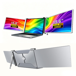Double Sided 15.6Inch IPS Portable Monitor Full HD Dual Screen for Laptop Business Trading Gaming Workstation <b>USB</b> C Nice Price - Product Image 1