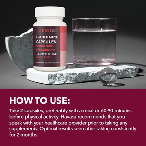 Capsules de L-Arginine Premium OEM/ODM Précurseur d'Oxyde Nitrique Supplément d'Acides Aminés 60 Capsules - Product Image 6
