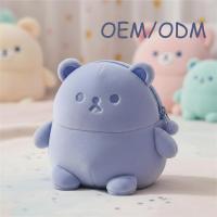 Dompet Koin Lucu Kawaii Lembut untuk Wanita dan Anak Perempuan, Aksesoris Fashion, Hadiah, Dompet Koin Berbentuk Kelinci dari Bahan Plush dengan Tali