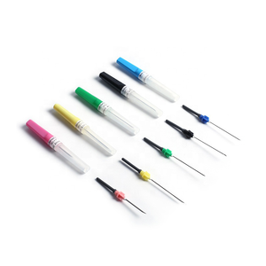 Cánula IV Desechable Tipo Pluma de Buena Calidad, Catéter FEP 22G Azul/Rojo/Amarillo, Apto para Mascotas - Product Image 2