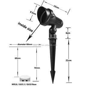 10PCS Paysage GU10 MR16 GU5.3 Extérieur LED Spike Lumière <span class=keywords><strong>Jardin</strong></span> Pelouse Lampe Lumière IP65 - Product Image 2
