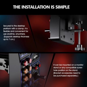 PXN CB1 Racing Button Box Compatibile con V9 GEN2 e PC, Illuminazione RGB Regolabile, Adatto <span class=keywords><strong>per</strong></span> <span class=keywords><strong>Giochi</strong></span> di Simulazione di Corse - Product Image 3