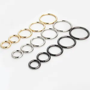 Dog Collar Hardware Fitting O Ring Buckles Various Size Round Ring Bag Strap Buckle For Handbag Accessories