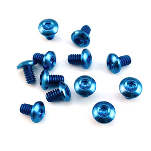 Tornillos de Cabeza Cilíndrica Métricos M2.5, Rosca Estándar, Fijaciones de Accionamiento Redondo, Azul, Negro, Plateado, para Montaje de Equipos - Product Image 5