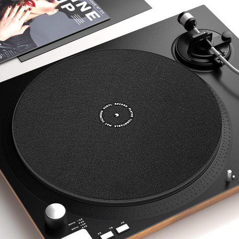 Custom Printed Turntable Felt Record Sound Noise Reduces Round Slipmat Vinyl Record Slip Mat