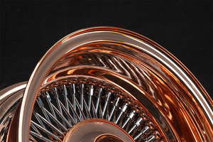 <b>Polished</b> Gloden Forged Wire Wheel 6061 Structure 20 Inch 22 Inch 24 Inch 26 Inch Custom Passenger <b>Car</b> Wheels - Product Image 4
