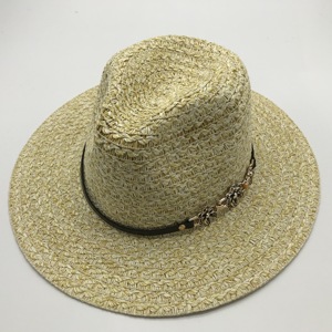 Tốt nhất bán nhà máy giá đẹp trai chuyên nghiệp Made hỗn hợp màu sắc unisex giấy rơm Panama mũ với PU ban nhạc - Product Image 3