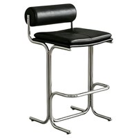 Tabouret de bar commercial en métal de style Bauhaus Mid-Century Modern, chaise de comptoir haut de gamme pour hôtel, cuisine extérieure ou îlot de cuisine