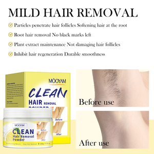 Polvo de depilación suave 220g con ingredientes naturales Depilación <span class=keywords><strong>sin</strong></span> <span class=keywords><strong>dolor</strong></span> para una piel suave y radiante - Product Image 2