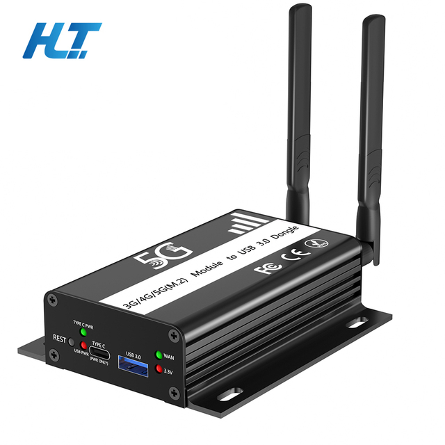 M.2 NGFF Key B Metal USB 3.0 Adapter SIM Card Slot Desktop/Laptop USB/WiFi Dongle Type-C Power Supply 3-5G Stock