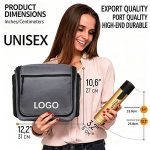 New Large-Capacity Waterproof Zipper Nylon Hanging for Bag | Portable Cosmetic Bag Wet-Dry Separation | Unisex <b>Travel</b> <b>Wash</b> - Product Image 4