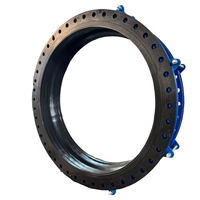 Raccord d'expansion flexible en caoutchouc haute pression résistant à la traction, à bride, pour réparation de tuyaux HDPE PE, en acier inoxydable