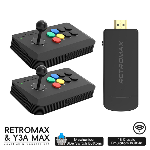 Data Frog Wireless Y3A Max Arcade Stick for PC Android TV Box Fighting Game Arcade Sticks for M8 Fighter Joystick Windows PC