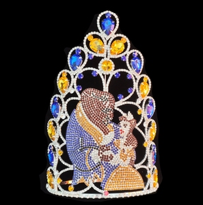 Tiara <span class=keywords><strong>de</strong></span> <span class=keywords><strong>Corona</strong></span> <span class=keywords><strong>de</strong></span> Reina <span class=keywords><strong>de</strong></span> <span class=keywords><strong>la</strong></span> <span class=keywords><strong>Bella</strong></span> <span class=keywords><strong>y</strong></span> <span class=keywords><strong>la</strong></span> <span class=keywords><strong>Bestia</strong></span> para Niñas, Tecnología <span class=keywords><strong>de</strong></span> Incrustación con Garras para Fiestas <span class=keywords><strong>de</strong></span> Aniversario <span class=keywords><strong>y</strong></span> Concursos - Product Image 1