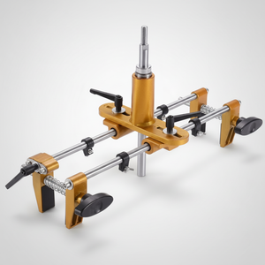 Ouvre-trou de serrure de porte <span class=keywords><strong>en</strong></span> acier TEBAK, durable, kit de menuiserie DIY OEM, outil de serrure interne à installation rapide, gabarit de mortaiseuse et rainureuse - Product Image 1