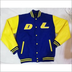 Veste universitaire vintage pour homme sur mesure OEM, hiver, 100% laine, broderie en chenille, col montant, tissu 100% coton - Product Image 1