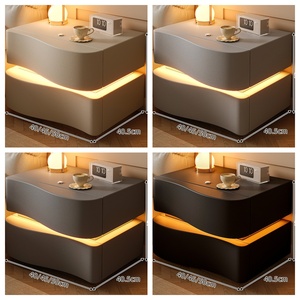 Bán buôn thông minh LED đầu giường không dây Trạm Sạc Bàn Cạnh Giường ngủ với ánh sáng trong Trắng - Product Image 3