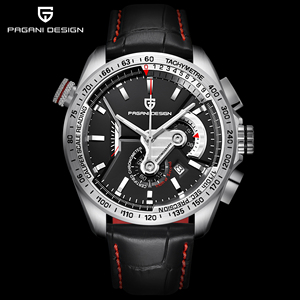 Montre chronographe automatique pour homme, très vendue, bracelet en acier inoxydable 316L, tachymètre, montre sport, logo personnalisé O - Product Image 1