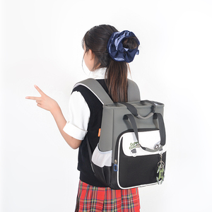 Sac à dos multifonctionnel convertible, imperméable, antivol, grande capacité, léger, en nylon, à motif géométrique, pour enfants, garçons, filles, étudiants - Product Image 3