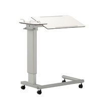 L'hôpital mobile sur la table de lit Table de salle à manger de bureau réglable pour l'hôpital