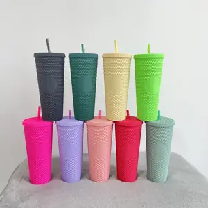 24Oz Sầu Riêng Long Lanh Glow In Dark Matte Laser Holograph Dứa Long Lanh Bom Bột Sequins Nhựa Tumbler Cốc Lạnh