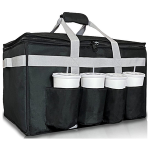 Door Dash Postmates Pizza Bag Calentador aislado Pizza Food Delivery Bag para conductor con portavasos - Product Image 2