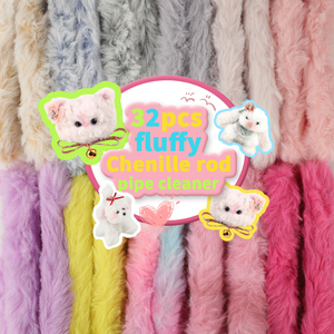 Scovolini Morbidi Effetto Pelliccia Sintetica Premium per Creare Animali <span class=keywords><strong>di</strong></span> Peluche Realistici, Orsetti e Giocattoli Sicuri per Neonati - Product Image 1