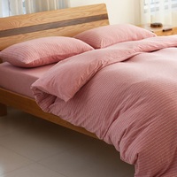 Parure de lit matelassée 100% coton, ensemble de literie avec couvre-lit et couette en tissu
