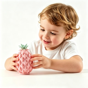 Stress Relief Squeeze Pop Bead Realistic Pineapple Fruit for Kids and Adults - Product Image 5