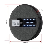 Lecteur CD double, transmetteur FM, boombox portable, répétition A-B, lecteur MP3 USB à vitesse variable, appareil audio en tissu pour l'apprentissage