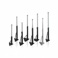 Pieds de table réglables pour l'intérieur et l'extérieur, pour restaurant, jardin, meubles de table, pieds de table pliables en métal, hauteur flexible