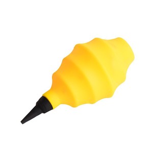 Silicone Air Blower For Camera Lens Keyboard Cleaning Manual Dust Remover Yellow Orange - Product Image 1