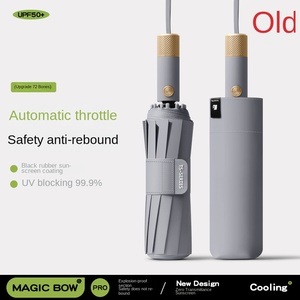 ร่มกันแดดอัตโนมัติขนาดใหญ่ 72 ก้าน แบบสองใช้ พร้อมยางสีดำป้องกันรังสียูวี - Product Image 4