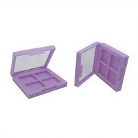 Kotak Kosmetik Kosong Portable Yanxin dari Plastik ABS Custom Tebal 3mm untuk Eyeshadow, Blush, dan Highlight