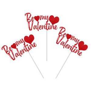 Xieli Vietnam essere il mio Topper Cupcake San Valentino centrotavola decorazione Cupcake Pick per la festa di San Valentino - Product Image 4