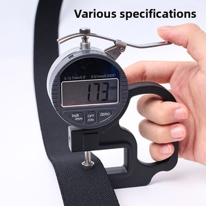 Accessoires de bande élastique noire 2cm 2.5cm 3cm 3.5cm Taille personnalisée avec bouton en forme de 8 en métal - Product Image 2