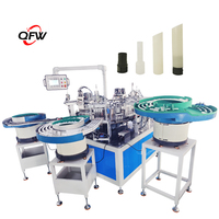 QFW Machine d'assemblage de tubes de rouge à lèvres automatique Moteur PLC avec composants du noyau du moteur Garantie 1 an Ligne d'assemblage du fabricant