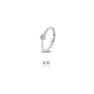 Romantico argento placcato il piccolo principe e l'anello di coppia fiore di rosa per gli amanti delle donne gioielli - Product Image 6
