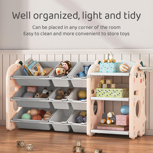 Envío Rápido y Económico, Pedido Mínimo 1 Unidad, Gabinetes de Plástico para Almacenamiento Infantil, Estantería para Juguetes de Diseño Moderno para Parque, Solución para Almacenamiento de Juguetes para Niños - Product Image 3