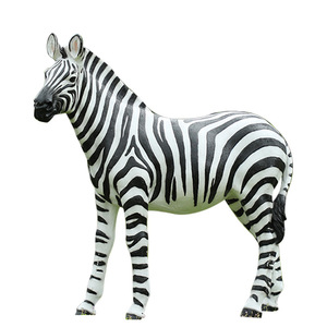 Artisanat en résine sur <span class=keywords><strong>le</strong></span> thème du safari extérieur Sculpture de <span class=keywords><strong>zèbre</strong></span> grandeur nature Sculpture animale - Product Image 4