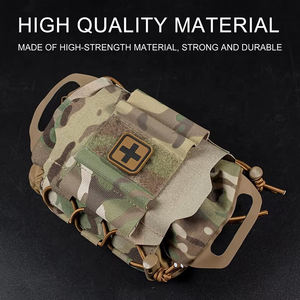 حقيبة إسعافات أولية تكتيكية للاستخدام الخارجي مع حجرة داخلية قابلة للفصل للصيد والنشر السريع - Product Image 3