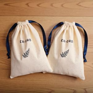 Bolsa de Compras de Lona Ecológica con Logotipo Personalizado para Secador de Pelo, Bolsa de Algodón Suave con Cordón para Regalo - Product Image 4