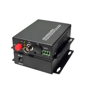 BNC 1080p Fiber Converter HD TVI / CVI / AHD Transmitter Receiver , Fiber Optic To BNC Video For 2MP/1.3MP/1MP CCTV Cameras